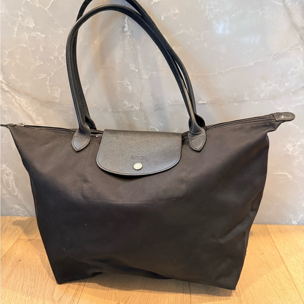 Longchamp Le Pliage Original M Nylon Black Tote Bag